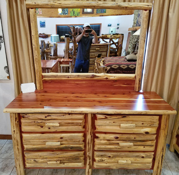 6 Drawer Dresser with Mirror