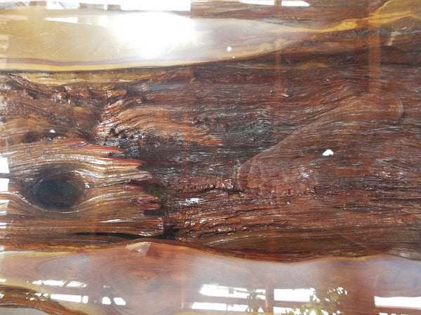 Half Log Cedar Coffee Table