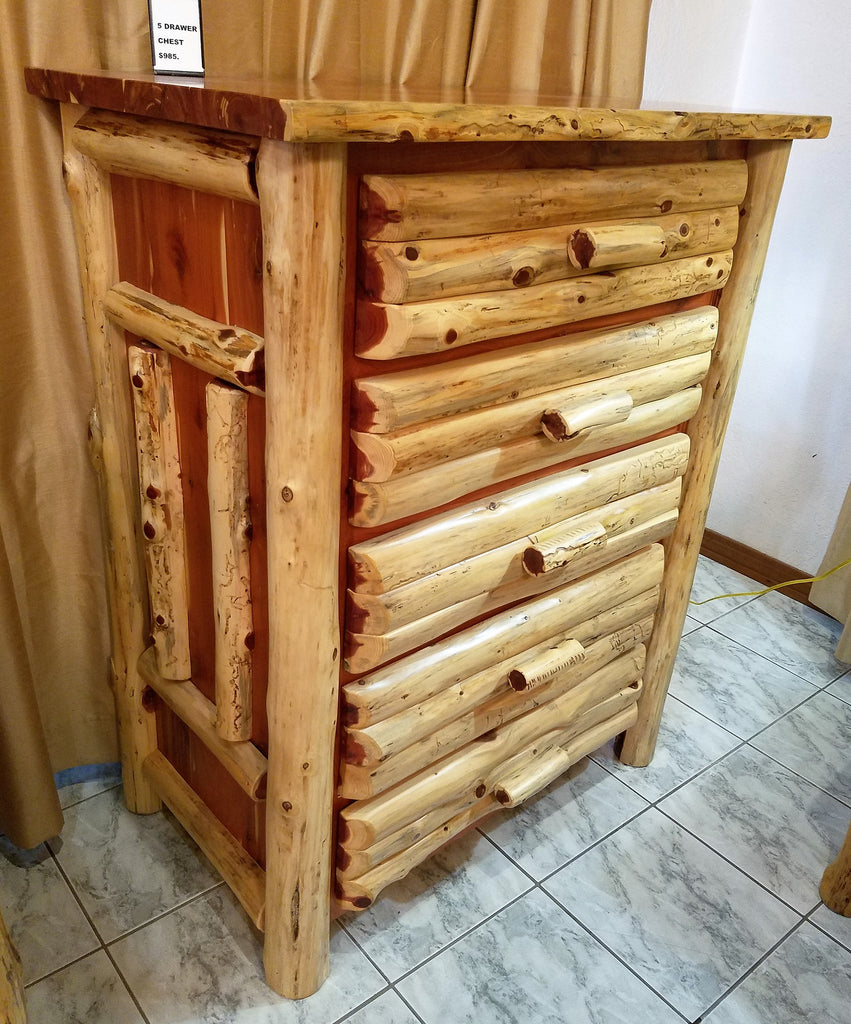 5 Drawer red cedar Dresser Fine Wood Carvings 5 Drawer red cedar Dresser Fine Wood Carvings